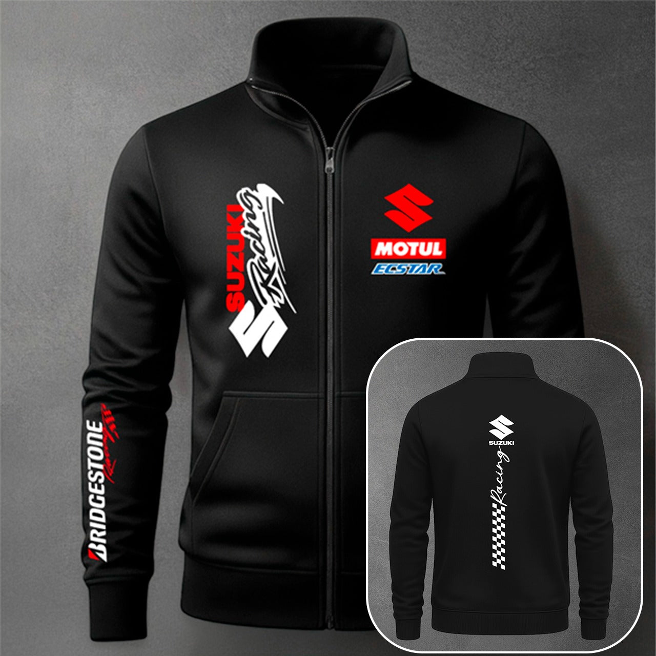 BUZO CUELLO ALTO SUZUKI ESTAMPADO