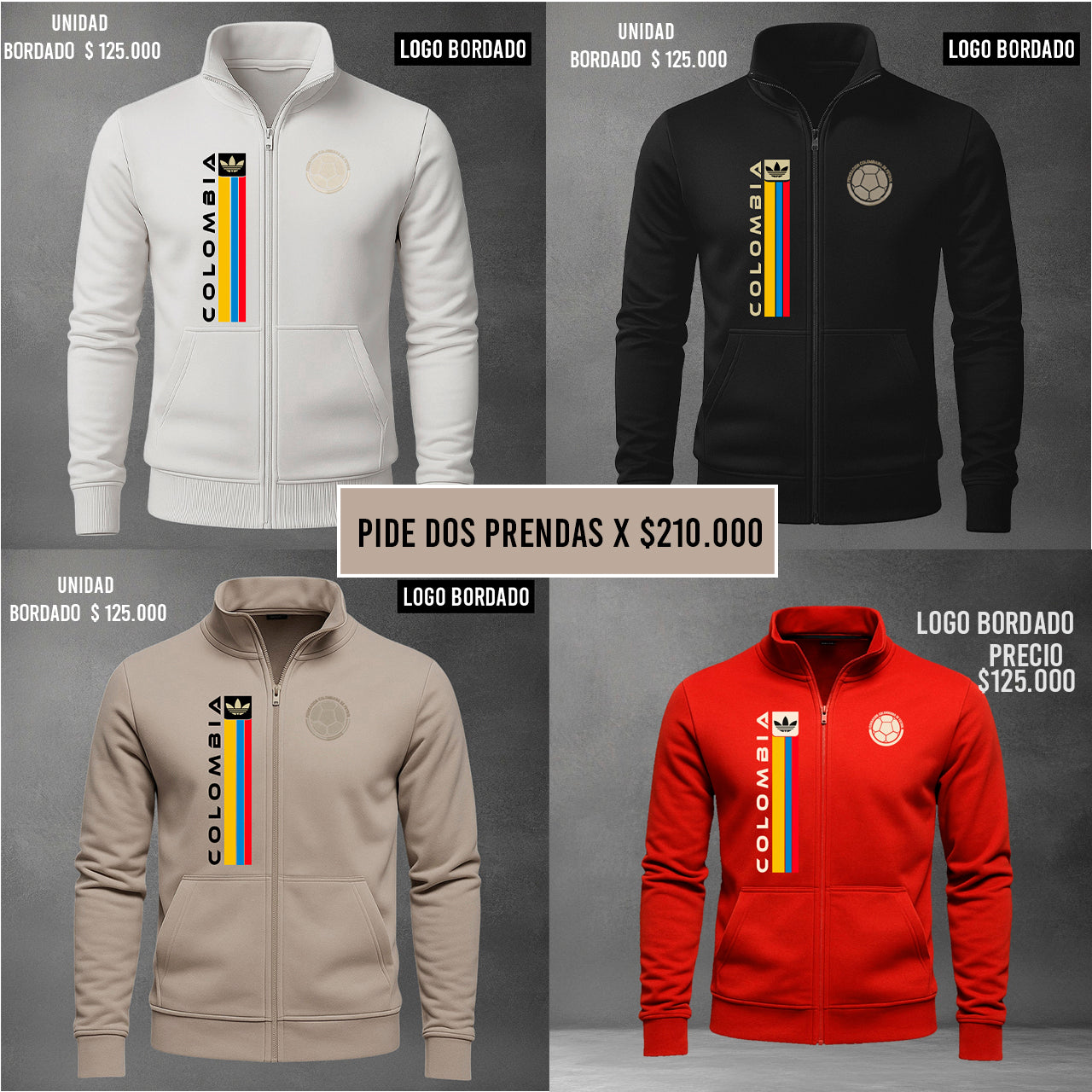 BUZO CUELLO ALTO SELECCION COLOMBIA