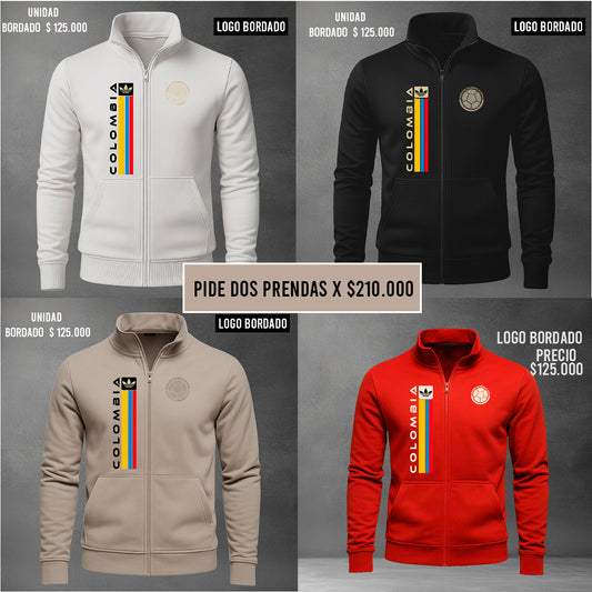 BUZO COLOMBIA   CUELLO ALTO CIERRE