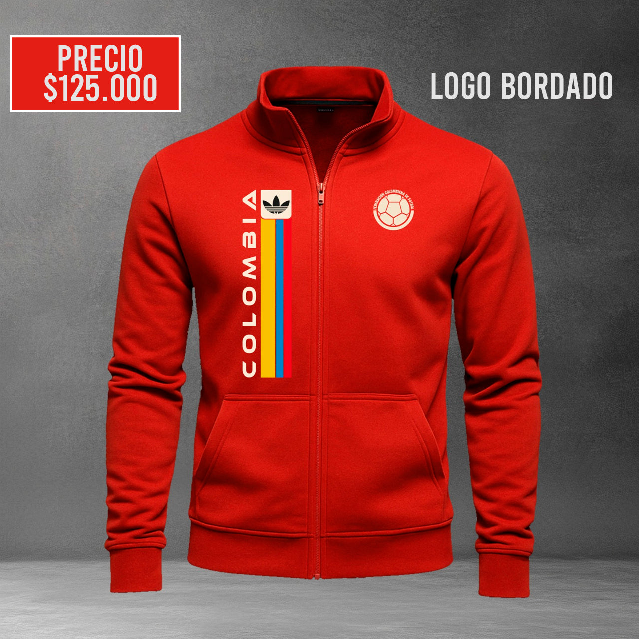 BUZO COLOMBIA   CUELLO ALTO CIERRE