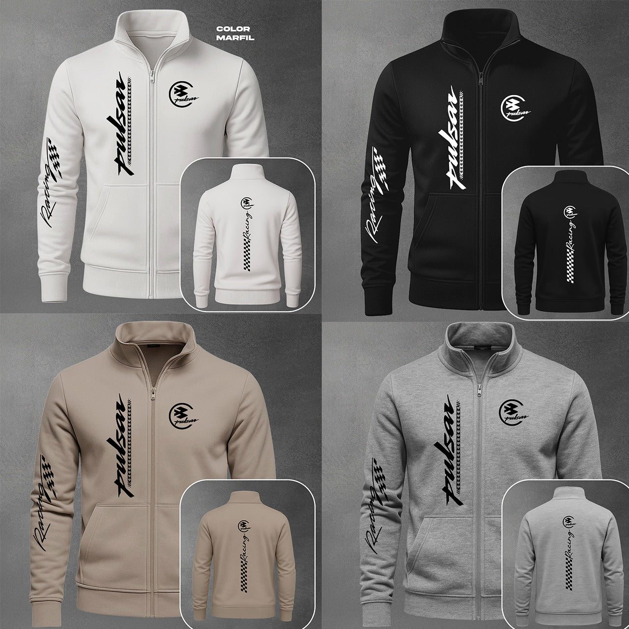 BUZO CUELLO ALTO PULSAR ESTAMPADO