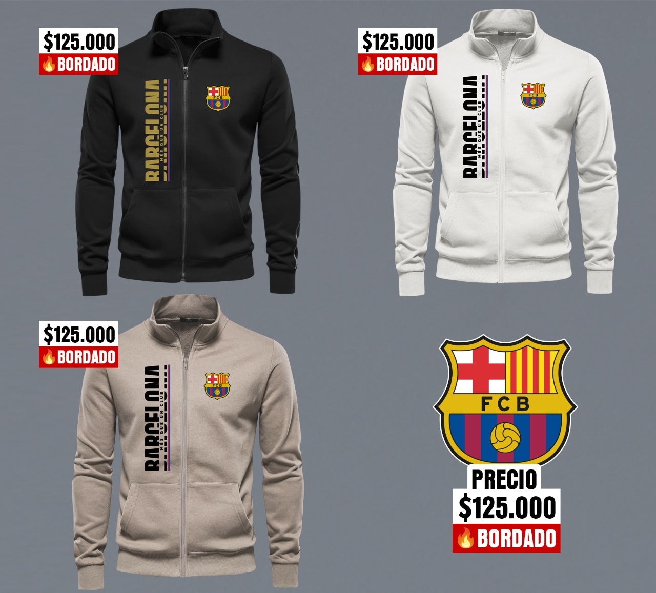 BUZO BARCELONA CUELLO ALTO - BOR