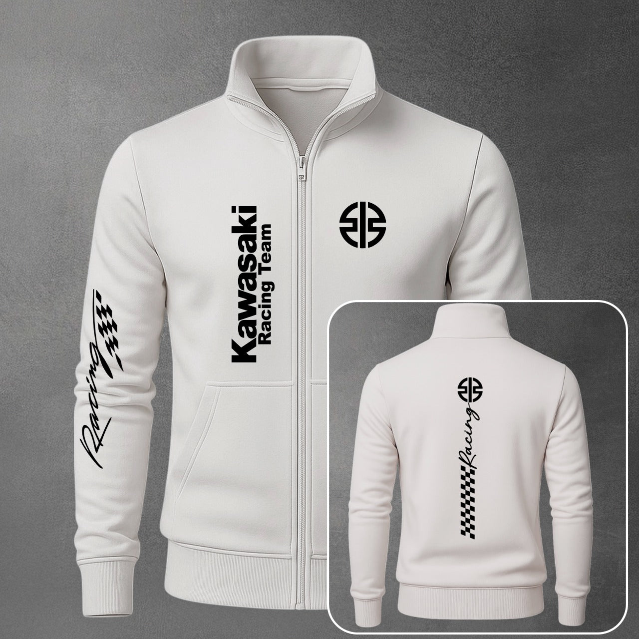 BUZO CUELLO ALTO KAWASAKI ESTAMPADO