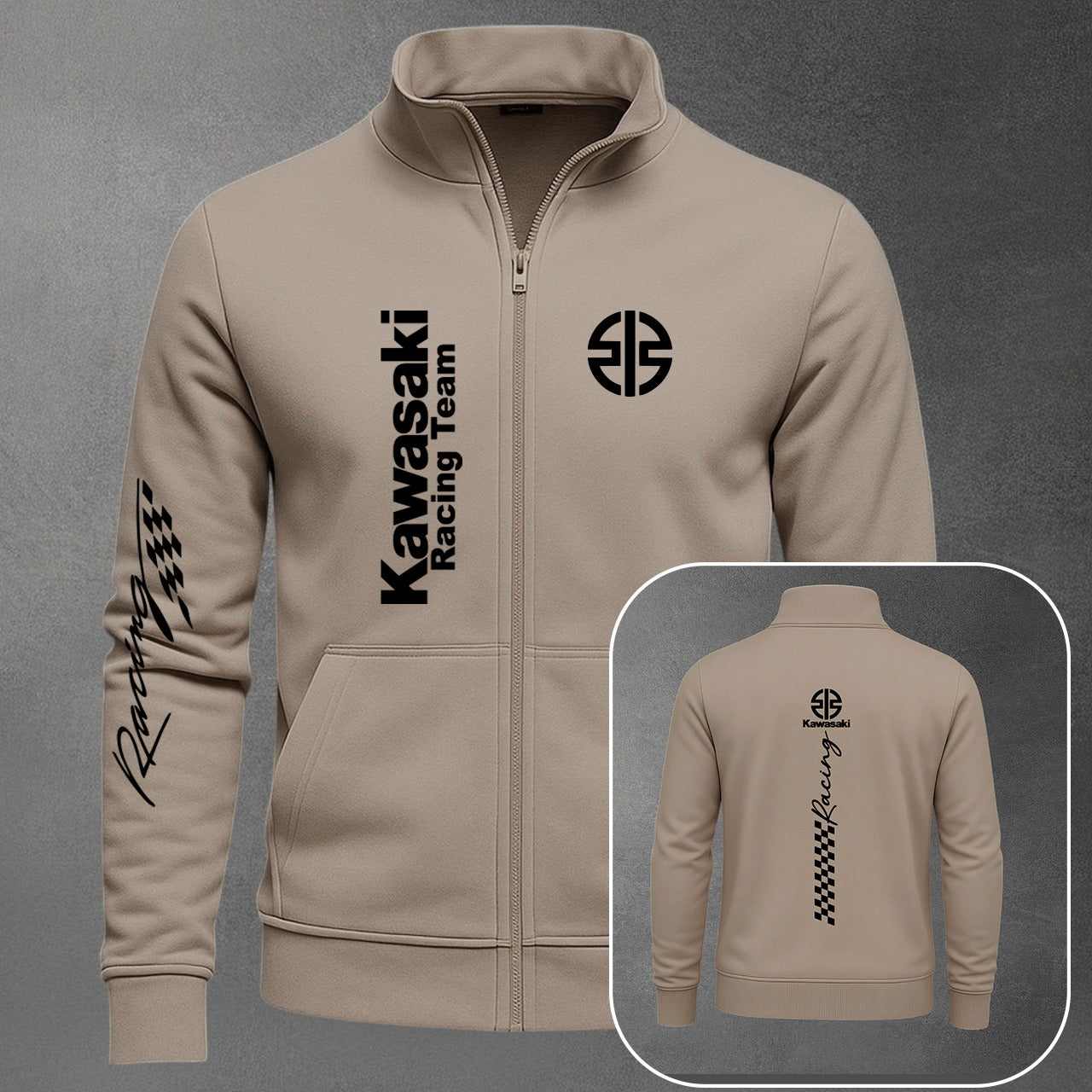 BUZO CUELLO ALTO KAWASAKI ESTAMPADO