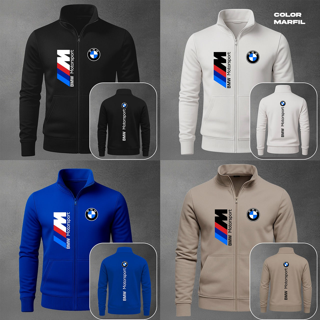 BUZO CUELLO ALTO BMW ESTAMPADO