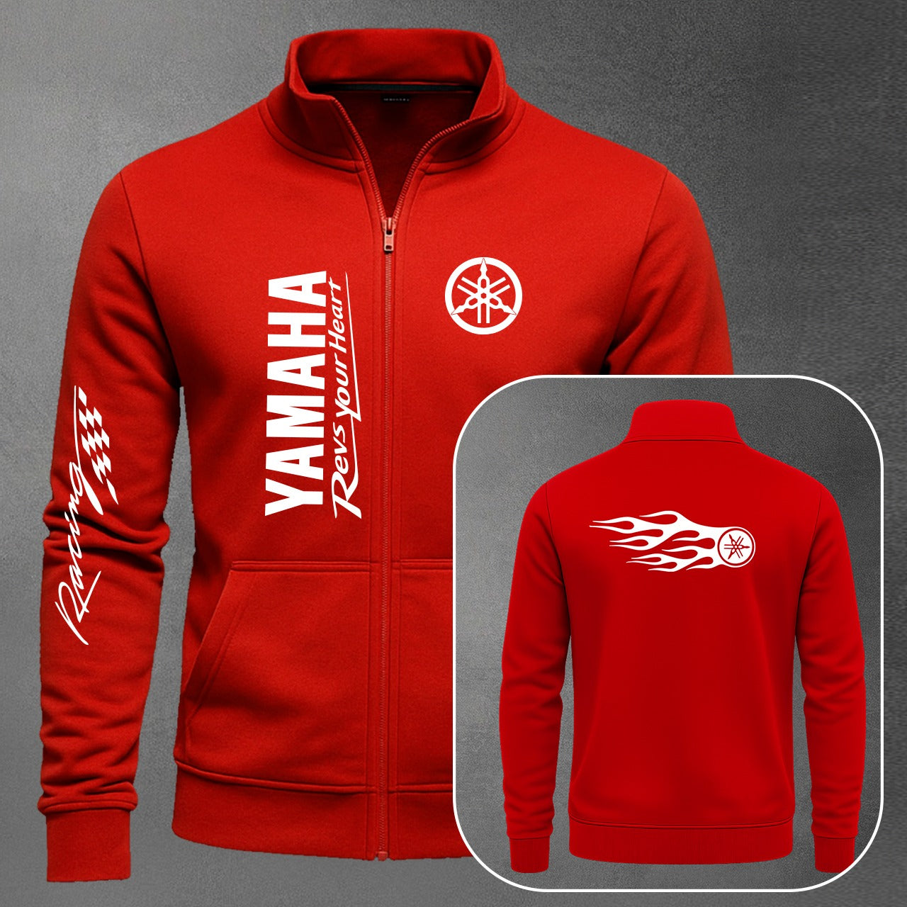 BUZO CUELLO ALTO YAMAHA ESTAMPADO